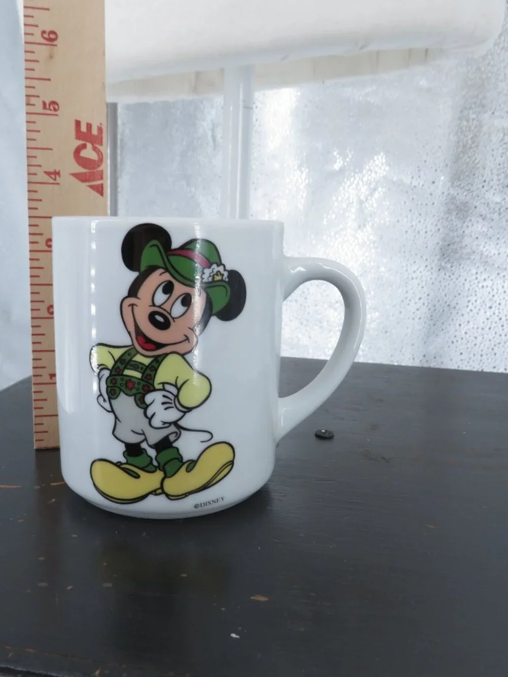 Vintage Reutter Porcelain W Germany Mickey Mouse Oktoberfest Ceramic Mug White 3